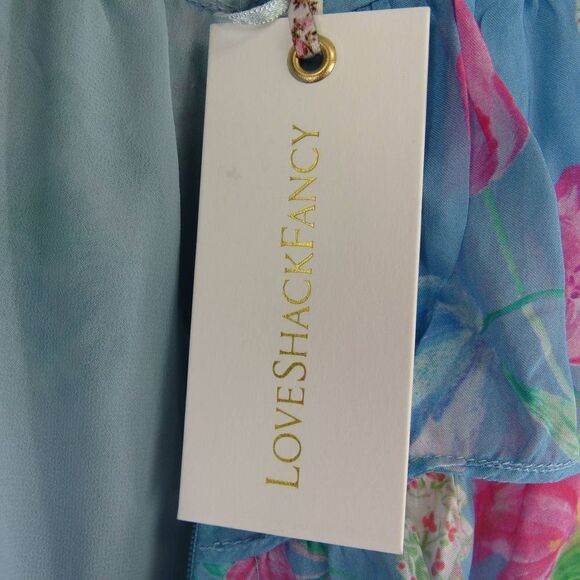 LoveShackFancy Women’s Idra Maxi Dress in Sky Lullaby Blue Sz 4 - Picture 6 of 6